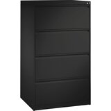 C+P Predalnik za obešalne mape ACURADO, 2 vrsti, 4 predali, črno sive barve | Shoptok.si