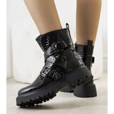 Gemre Black patent ankle boots Helia | Shoptok.si