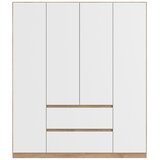 Modern Living Omara S Klasičnimi Vrati Mainz, Bela, Barva Hrasta | Shoptok.si