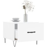  Stolić za kavu sjajni bijeli 50 x 50 x 40 cm konstruirano drvo | shoptok.hr