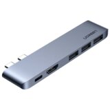 Ugreen 60559 priključna stanica i replikator porta za prijenosno računalo USB 3.2 Gen 1 (3.1 Gen 1) Type-C Srebro Cene