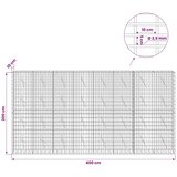  Gabion s žicom debljine 3 5 mm i mrežom 5x10 cm 400x10x200 cm - 10 cm 200 cm 400 cm | shoptok.hr