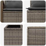  Set sofe 6 kom. Siva i tamno siva Poli Rattan i čelik | shoptok.hr