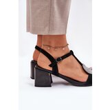S. BARSKI Leather Heeled Sandals With Decoration D&A | ePonuda.com