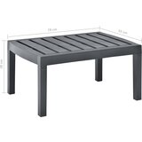  Vrtni stol antracit 78 x 55 x 38 cm plastični | Eponuda.ba