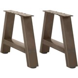  Noge za klub stolić A-oblika 2 kom 40 x (30-31) cm čelik - Prirodna 40 x (30-31) cm 1 | shoptok.hr