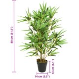  Umjetno stablo bambusa 368 listova 80 cm zeleno | Eponuda.ba