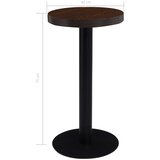Bistro stol tamnosmeđi 40 cm MDF | shoptok.hr