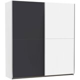 XORA omara z drsnimi vrati, bela, temno siva | Shoptok.si
