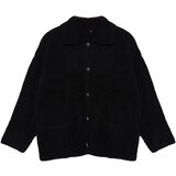 Trendyol Curve Black Knitwear Plus Size Cardigan Cene