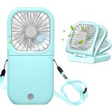 Generic Prenosni vratni ventilator mini tihi ročni osebni zložljivi, (21132747) | Shoptok.si
