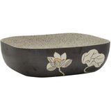 Nadgradni umivaonik sivo-crni 48 x 37,5 x 13,5 cm keramički | shoptok.hr