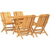  5-dijelni vrtni blagovaonski set od masivne tikovine | shoptok.hr
