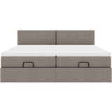 vidaXL Otomanski posteljni okvir z vzmetnicami taupe 180x200 cm blago | Shoptok.si
