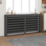  Pokrov za radijator sivi 169x19x84 cm od masivne borovine | shoptok.hr