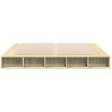  Posteljni okvir sonoma hrast 200x200 cm inženirski les | Shoptok.si