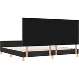 vidaXL Črna Postelja 200x200 cm iz Tkanine, (22049145) | Shoptok.si