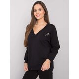 RUE PARIS Sweatshirt-RV-BL-7370.78P-black Cene