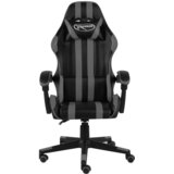  Igraća stolica od umjetne kože crno-siva | shoptok.hr