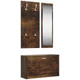  3-u-1 set ormarića za cipele boja hrasta od konstruiranog drva | shoptok.hr