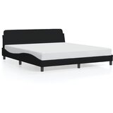 Maison Chic Posteljni okvir - Dvoposteljna postelja - Zakonska postelja brez vzmetnice črn 160x200 cm blago-J3769, (21770465) | Shoptok.si