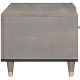 vidaXL Klubska miza Siva 80 x 50 x 40 cm trden mangov les | Shoptok.si