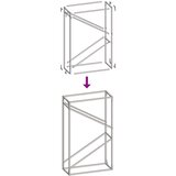  Stalak za drva crni 60x25x100 cm hladno valjani čelik | shoptok.hr