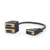 VIDEO splitter DVI DVI-D male to dual DVI female 0,3m, GEMBIRD A-DVI-2DVI-01