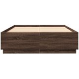  Okvir za krevet s LED svjetlima boja hrasta 150 x 200 cm drveni | shoptok.hr