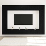  Set TV komoda Zidne 8 pcs Crni hrast 100 x 30 x 30 cm | Eponuda.ba