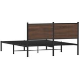  okvir kreveta bez madraca smeđa boja hrasta 150x200 cm | shoptok.hr