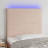vidaXL LED uzglavlje boja cappuccina 90x5x118/128 cm od umjetne kože | shoptok.hr