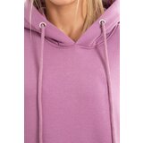Kesi insulated sweatshirt with slits on the sides dark pink Cene