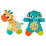 Kids II BRIGHT STARTS ZVECKA/GLODALICA ZA BEBE - ZIRAFA I SLON 8916 SNUGGLE&TEETHE