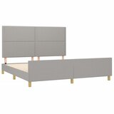  Okvir kreveta bez madraca svjetlosivi 180x200 cm od tkanine | shoptok.hr