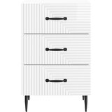  Noćni ormar s ladicama Bijela visokog sjaja 43 x 41 x 66,5 cm | shoptok.hr