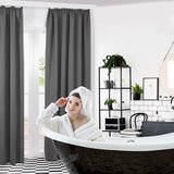 DECONOVO set 2 zatemnitvenih zaves z nabiralnim trakom – 200 x 140 cm odprta embalaža | Shoptok.si