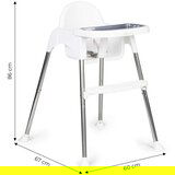 ECO TOYS hranilica za bebe 2U1 sa postoljem i pojasevima white ecotoys | ePonuda.com