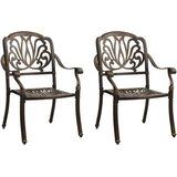 vidaXL 3-dijelni bistro set od lijevanog aluminija brončani | shoptok.hr