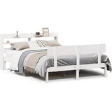 Maison Chic Posteljni okvir - Dvoposteljna postelja - Zakonska postelja brez vzmetnice bel 120x200 cm trdna borovina-J11183, (21774715) | Shoptok.si