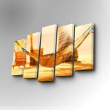 Wallity 5PUC-057 multicolor decorative canvas painting (5 pieces)