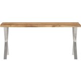  the living store klop z naravnim robom 105 cm trden akacijev les - klop, (21501728) | Shoptok.si