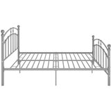  Za krevet sivi metalni 140 x 200 cm | shoptok.hr