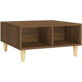 Furnova Klubska mizica rjavi hrast 60x60x30 cm iverna plošča, (21914493) | Shoptok.si