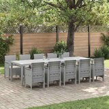  Vrtni set za objed s jastukom 11 pcs Svijetlosiva i Krema | shoptok.hr