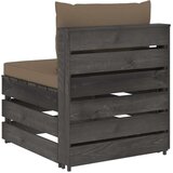  Modularna srednja sofa s jastucima od sivo impregniranog drva Tupe | shoptok.hr