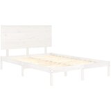  Okvir kreveta bez madraca bijeli 140 x 190 cm masivna borovina | Eponuda.com
