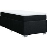 vidaXL Box spring postelja z vzmetnico črn 90x190 cm blago | Shoptok.si