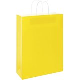  Papirnate vrećice 250 kom s ručkama žute 32x12x42 cm | shoptok.hr
