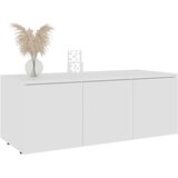 TV ormarić bijeli 80 x 34 x 30 cm od konstruiranog drva | Eponuda.com